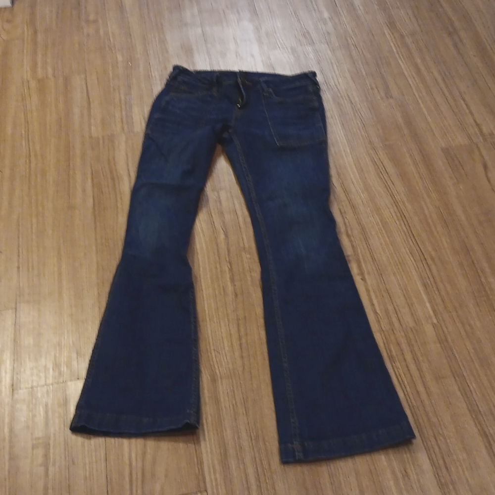 Women's size 27 TRUE RELIGION NIKKI MID RISE FLARE DENIM JEANS